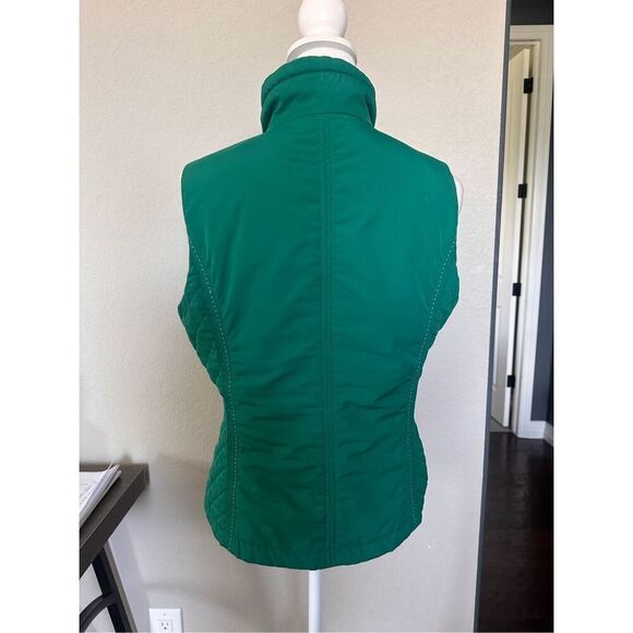 Coldwater Creek Green Zip Up Vest Small - Picture 2 of 6